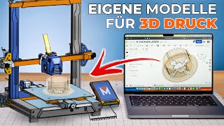 CAD für 3D Drucker  Als ANFÄNGER einfach lernen Onshape Tutorial [upl. by Robet]