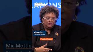 Mia Mottley says quotWe Are the Canaries in the Coal Minequot on Climate Crisis [upl. by Rudy]