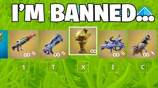 I Used 101 Banned Fortnite Items [upl. by Sixela]