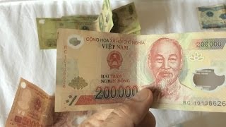 Vietnam Look at my Dong Vietnamese currency [upl. by Adnana5]