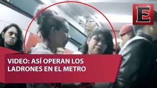 Así operan los carteristas en el Metro [upl. by Mirelle]