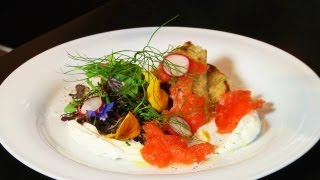 Salmon Gravlax with Creme Fraiche [upl. by Ahsinyd964]