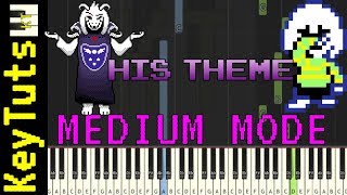 Learn to Play His Theme from Undertale  Medium Mode [upl. by Moreen563]