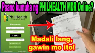 Paano Kumuha ng Philhealth MDR sa Online 2024 [upl. by Haneeja389]