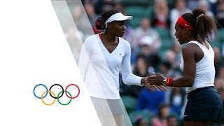 Womens Tennis  WilliamsWilliams vs KirilenkoPetrova  Doubles SemiFinal  London 2012 Olympics [upl. by Huxham]