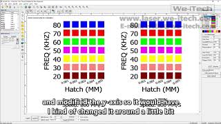 110 EZCAD2 All Test Grids Here for Laser Marking Machine [upl. by Trisa98]