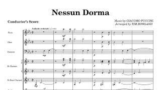 Nessun Dorma for Concert Band arr Tim Rowland grade 2  Hosenbugler Music [upl. by Stoller]