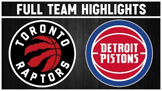 Toronto Raptors vs Detroit Pistons  November 15 2024 [upl. by Brinn301]