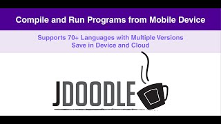 Introduction to JDoodle Mobile App [upl. by Toddy186]