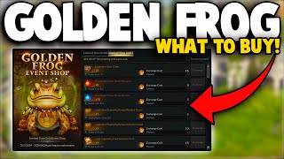 What to Buy at Golden Frog Event Shop  Rewards Overview  Buying Out the Shop [upl. by Lyndes]