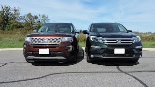 Ford Explorer vs Honda Pilot [upl. by Sacci]