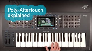 Waldorf Iridium Keyboard  PolyAftertouch explained [upl. by Priestley]