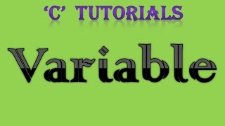 C Programming Tutorial  2 Variable [upl. by Trueman]