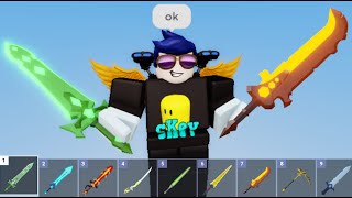 1v50 but my Sword changes every 2 minute Roblox Bedwars [upl. by Guibert]