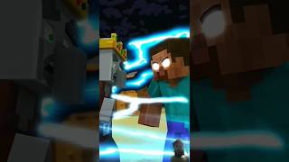 Zombie becomes Herobrine to PROTECT Villagers from King Pillager ⚡⌚⚡ Transform Watch [upl. by Fruin495]