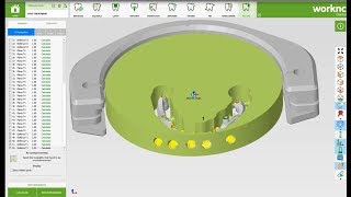 WorkNC Dental Mecanizado Vertical con Roland DWX 51D [upl. by Stedt]