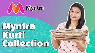 Trendy Desinger Kurti from Myntra  Myntra Kurti Collection  Myntra Haul [upl. by Nylatsirk]