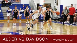 Alder vs Davidson  Game Highlights  Feb 6 2024  Ohio High School Basketball [upl. by Eelyam]