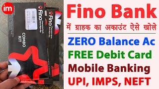 How to open customer account in fino payment bank  fino csp se account kaise khole  Full Guide [upl. by Artimed]