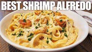 CREAMY Shrimp Pasta Alfredo with a twist Recipe Tasty and Ready in 30 Minutes [upl. by Leirbag100]