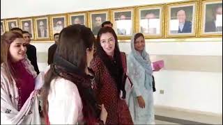 The Reflection of SMBB Bibi Aseefa BZ left Parliament for Zardari House Along with Dr Nafisa Shah [upl. by Zebadiah]