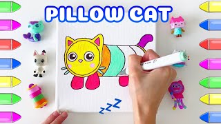 Gabbys Dollhouse Colouring Pillow Cat [upl. by Otilegna717]