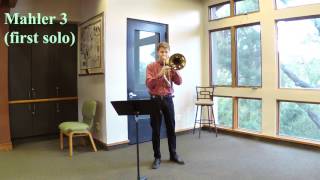 Juilliard Prescreening Recording Trombone [upl. by Yrro]