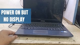 Samsung NP300E4X Laptop Turning on But No Display Solution  samsung laptop wont turn on fix it [upl. by Ahsenwahs873]