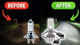 Upgrade to H7 LED Headlight bulbs…NOW How to Install Test amp Review [upl. by Worthy]