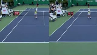 Australian tennis player disqualified at Shanghai Masters after hitting umpire in face with ball [upl. by Curry]