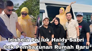 IRIS BELA HAMIL PELUK HALDY SABRI CEK PEMBANGUNAN RUMAH BARU [upl. by Desimone]