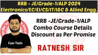 RRB JE  2024  Combo Batch Discount  ECCSITIampC  Electronics amp Allied Eng By Ratnesh Sir [upl. by Agarhs]