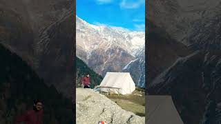 Triund Top  Mcleodganj snow mountains nature travel himachal dharamshala incredibleindia [upl. by Dumanian]