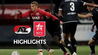 Highlights Jong AZ  MVV  Keuken Kampioen Divisie [upl. by Idarb]