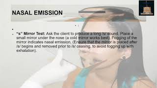 Nasal Air Emissions in Cleft Palate Speech Velopharyngeal Incompetence  SLP [upl. by Yracaz202]