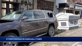 Update on tornado damage in Marshalltown [upl. by Noyrb]