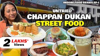 Untried INDORE STREET FOOD at Chappan56 Market  Johny Hot Dog Khopra Patties Dal Pakwan amp more [upl. by Arobed]