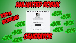 UNLIMITED ROBUX GENERATOR 100 WORKING [upl. by Hersch]