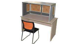 Desk Translation Room  Foldable simultaneous interpretation soundproof room [upl. by Buttaro]