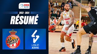 Monaco vs Lyon Villeurbanne  Résumé 20232024  LNB Officiel [upl. by Chouest]