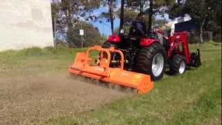 50hp TYM tractor with 22m flail mower [upl. by Mark]