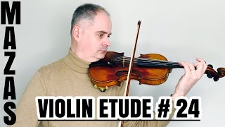 JF Mazas Violin Etude no 24 The Mordent Op36 Etudes Speciales by Violinexplorer [upl. by Ysabel439]