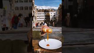 That DELICIOUS Faschings Krapfen Apricot Marmalade Filling  Innsbruck Old Town [upl. by Etyam]