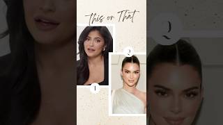 Which Kardashian is you favorite Kylie or Kendall jenner this or that pakistan india thisorthat [upl. by Aiasi]