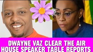 Omg House speaker table the reports and Dwayne Vaz Clear his name on IC Reports [upl. by Gnahk814]