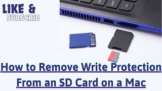 How to Remove Write Protection From an SD Card on a Mac [upl. by Avraham]