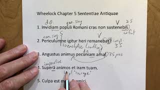 Wheelock 5 Sententiae Antiquae [upl. by Otirecul137]