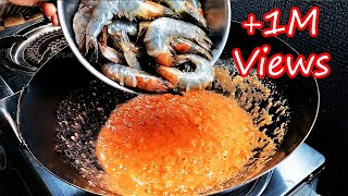 DONT JUST BOIL SHRIMP IN SPRITE THIS IS SO DELICIOUS INCREDIBLE SHRIMP IN SALTED EGG SAUCE [upl. by Iormina]