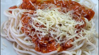 Delicious Filipino style spaghetti or bolognese recipe [upl. by Mauro]