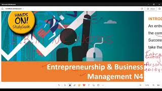 Entrepreneurship and Business Management N4 EBM Module 1 [upl. by Kubis]